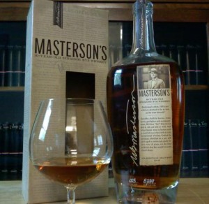 Masterson's 10 year old rye whiskey