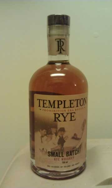 Templeton Rye Whiskey