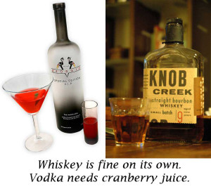 Whiskey vs. Vodka