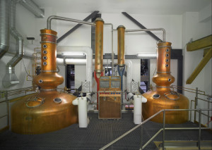 Westland Distillery's copper pot stills