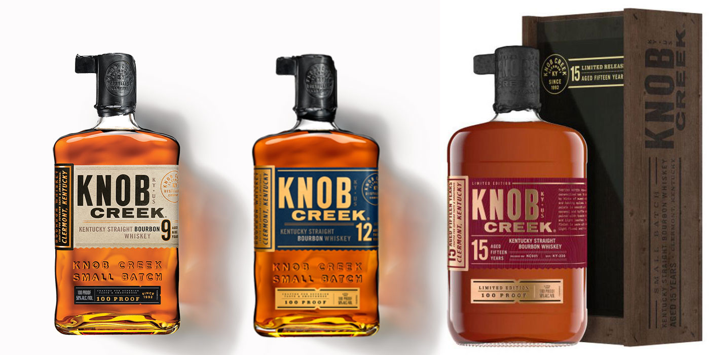 Knob Creek 9, 12 and 15 YO