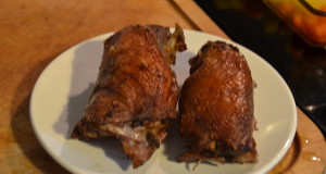 Roast duck with bourbon-smoked paprika